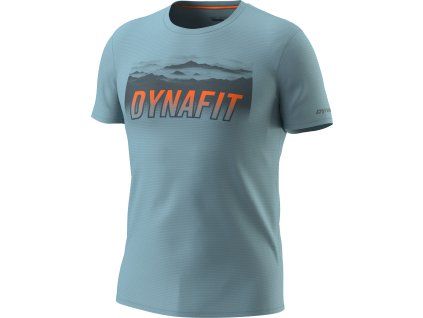 Pánské triko Dynafit Transalper Graphic S/S Tee, modrá