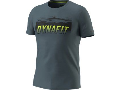 Pánské triko Dynafit Transalper Graphic S/S Tee, šedá