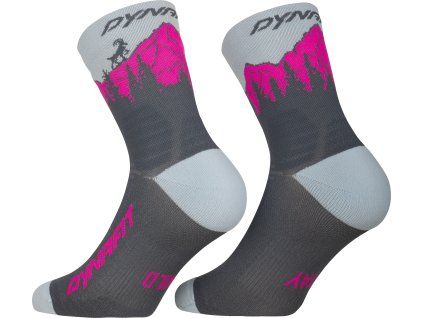 Ponožky Dynafit Traverse Mid, růžová