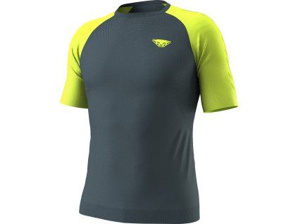 Triko Dynafit Ultra S-Tech S/S Tee cinder, šedá/limetková