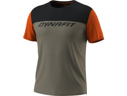 Pánské triko Dynafit Traverse Light, khaki/černá