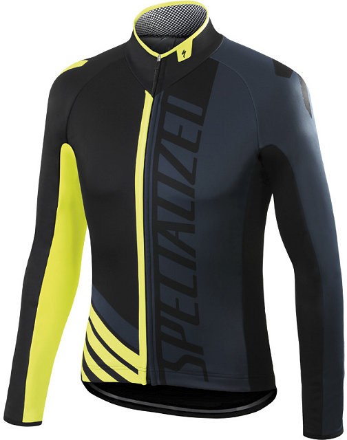 Bunda Specialized Element Pro Racing Jacket black/yellow Barva: černá / šedá / žlutá, Velikost: M