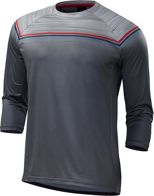 Tričko Specialized Enduro Comp 3/4 Jersey grey/red 2020 Barva: šedá / červená, Velikost: S