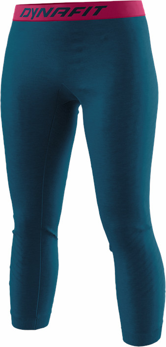 Kalhoty Dynafit Tour Light Merino W 3/4 Tight petrol 21/22 Barva: modrá / růžová, Velikost: XS