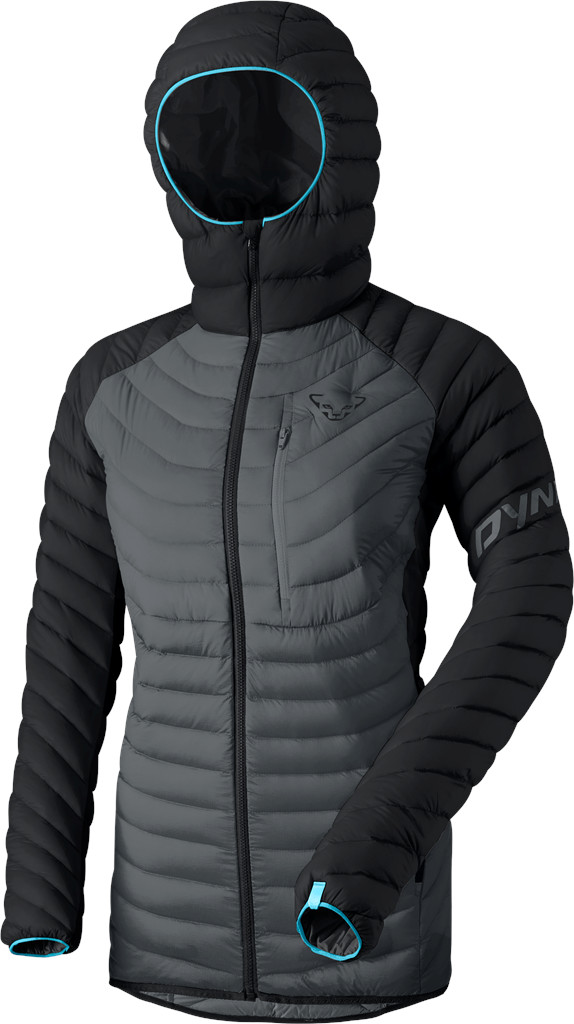 Bunda Dynafit Radical Down Hood W black out 25/26 Barva: šedá / černá, Velikost: S