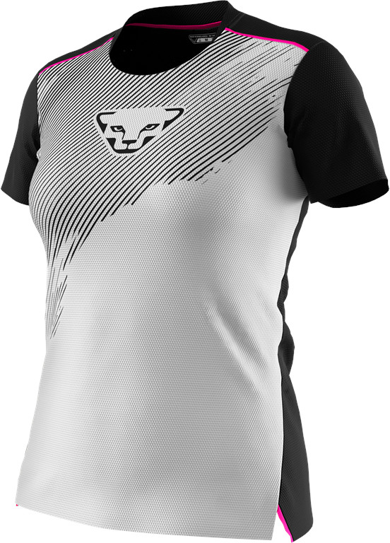 Triko Dynafit DNA W S/S TEE nimbus 2024 Barva: bílá / černá, Velikost: M