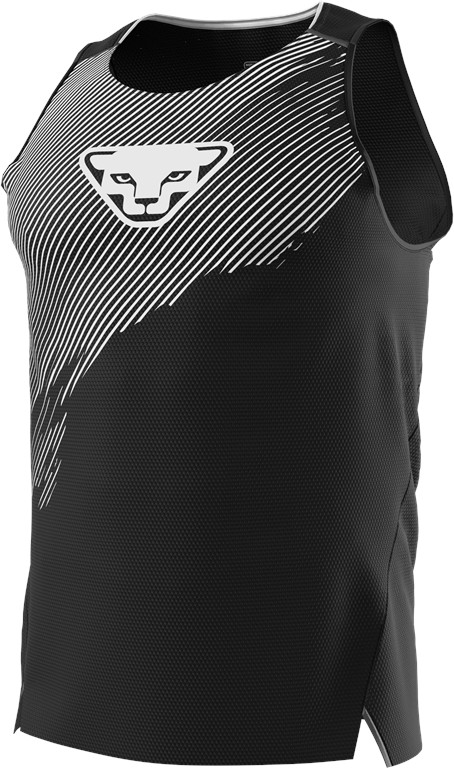 Tílko Dynafit DNA Tank black out 2023 Barva: černá / bílá, Velikost: XL