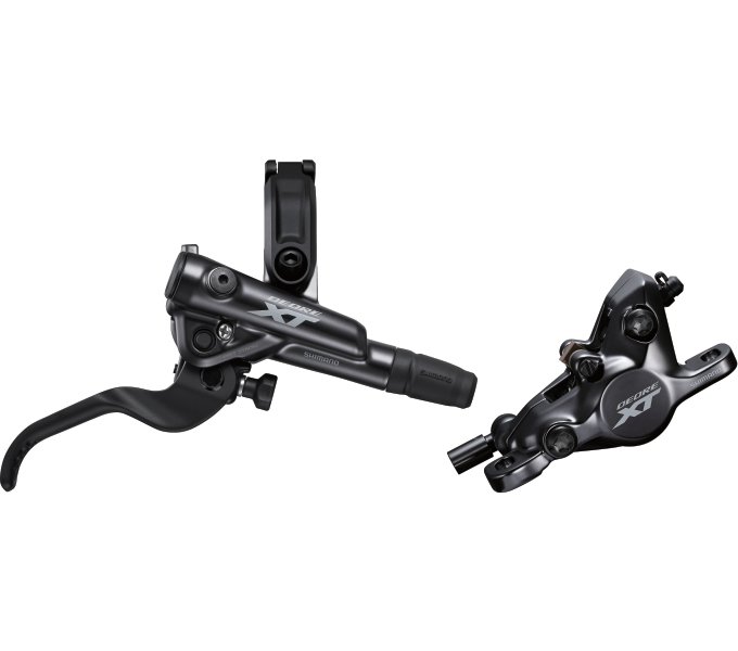 Brzdy Shimano Deore XT BL-M8100/BR-M8100 Délka: 1700 mm, Strana: Pravá, Brzdové destičky: J04C - kovové s chladičem