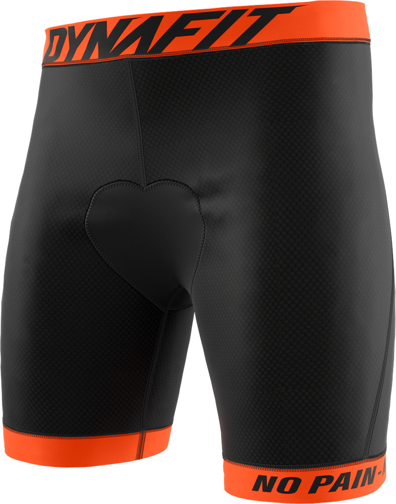 Vnitřní kalhoty Dynafit Ride Padded black out/0912 2023 Barva: černá / oranžová, Velikost: XL