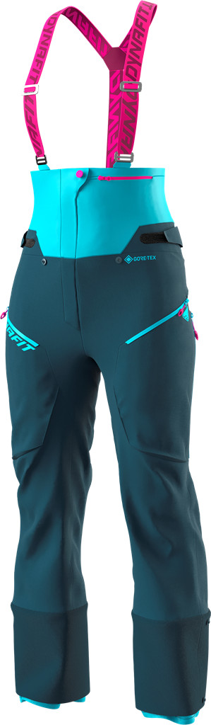 Kalhoty Dynafit Free GTX W petrol 21/22 Barva: modrá / růžová, Velikost: M