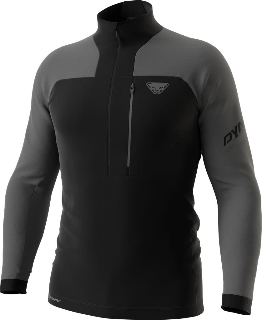Mikina Dynafit Speed PTC 1/2 ZIP quiet shade melange 24/25 Barva: černá / šedá, Velikost: L