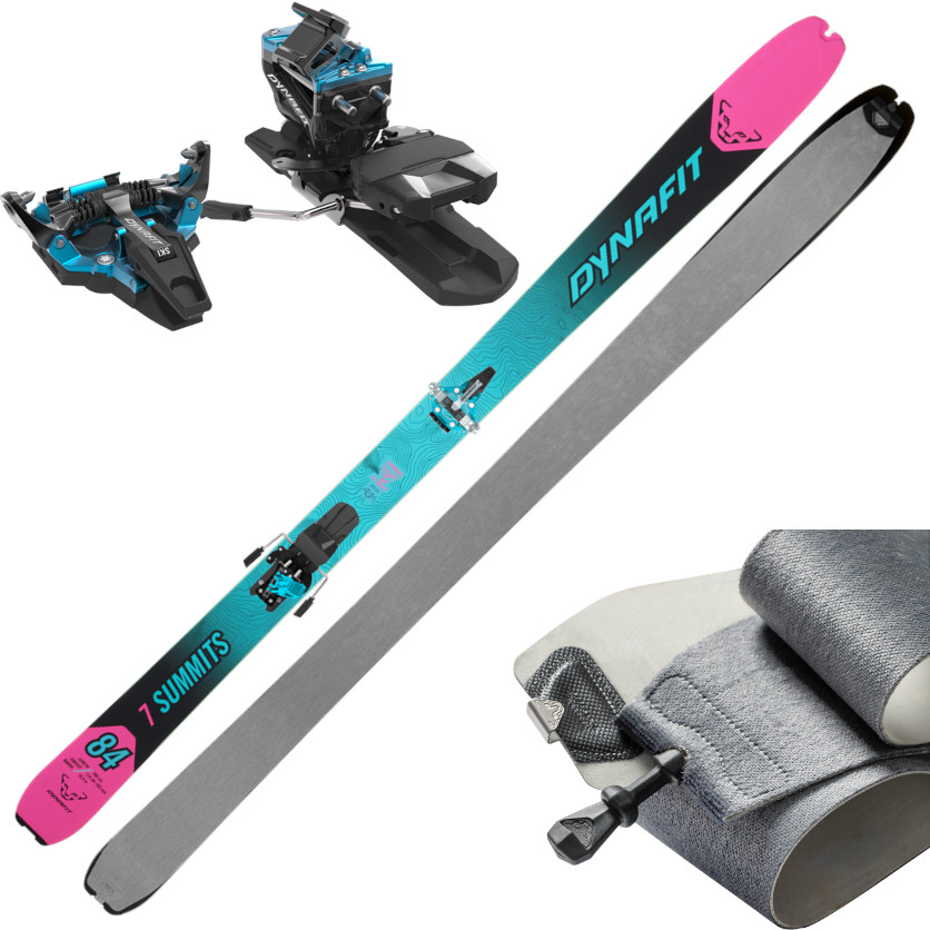 Set Dynafit Seven Summits W Plus Ski flamingo/reef 25/26 Barva: modrá, Délka: 149 cm