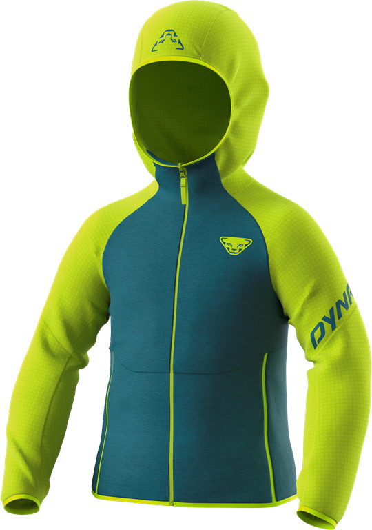 Dynafit Dětská mikina Youngstar PTC Unisex lime punch/5791 25/26 Barva: modrá / zelená, Velikost: 164