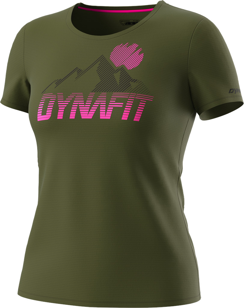 Triko Dynafit Transalper Graphic S/S W winter moss 2023 Barva: zelená, Velikost: S