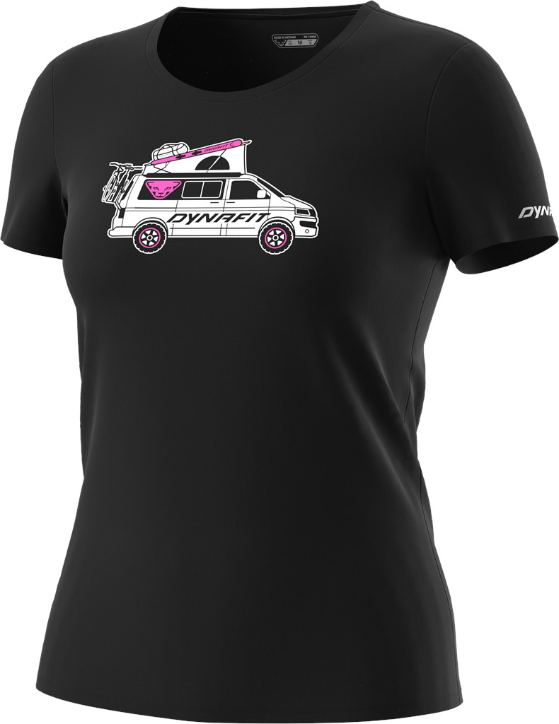 Triko Dynafit Graphic Cotton W S/S Tee black out/dynavan 2025 Barva: černá, Velikost: L