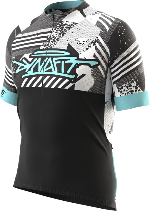 Dres Dynafit Snow Leopard Zip S/S Tee black out 2024 Barva: černá / bílá, Velikost: M