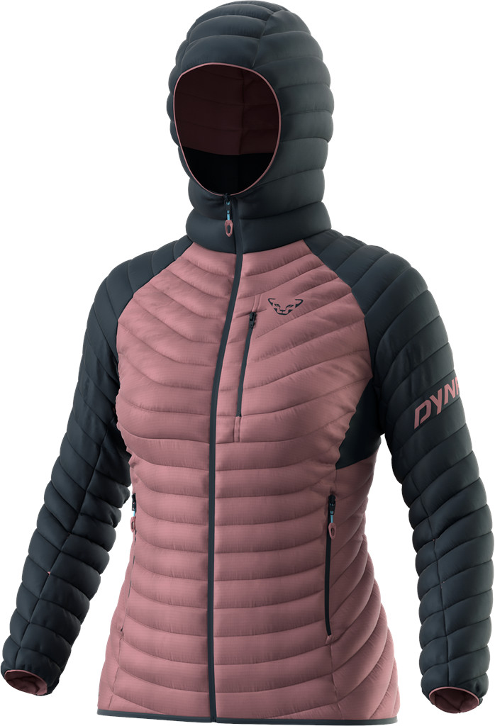 Bunda Dynafit Radical Down Hood W blueberry/mokarosa 24/25 Barva: starorůžová / modrá, Velikost: L