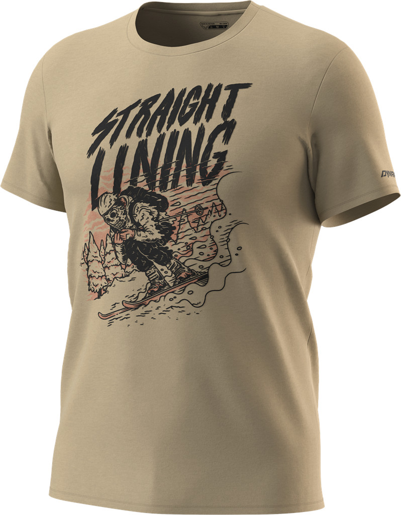 Triko Dynafit Artist Series Cotton rock khaki/straight lining 2024 Barva: khaki, Velikost: XXL