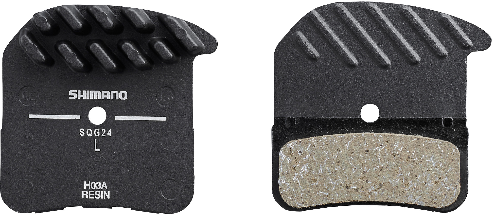 Brzdové destičky Shimano H03A-RF polymerové s chladičem