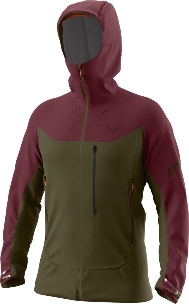 Bunda Dynafit Radical Softshell burgundy 23/24 Barva: zelená / vínová, Velikost: L