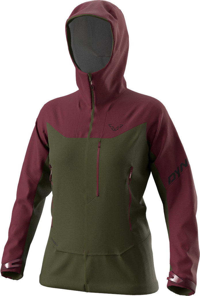Bunda Dynafit Radical Softshell W burgundy 23/24 Barva: zelená / vínová, Velikost: M