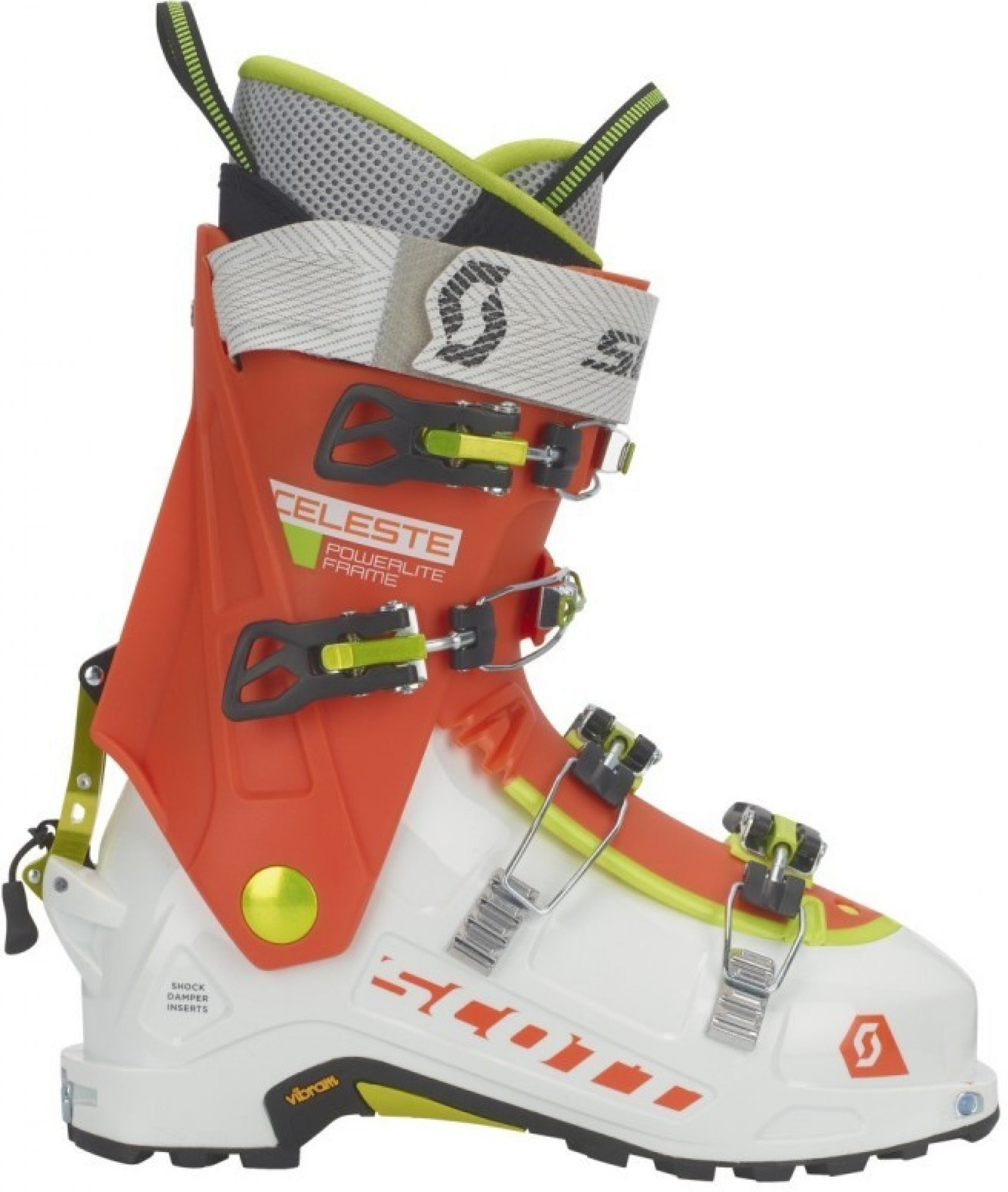 Skialpové boty Scott Celeste Powerlite Frame 21/22 Barva: bílá / oranžová, Velikost - Mondo: 24,5
