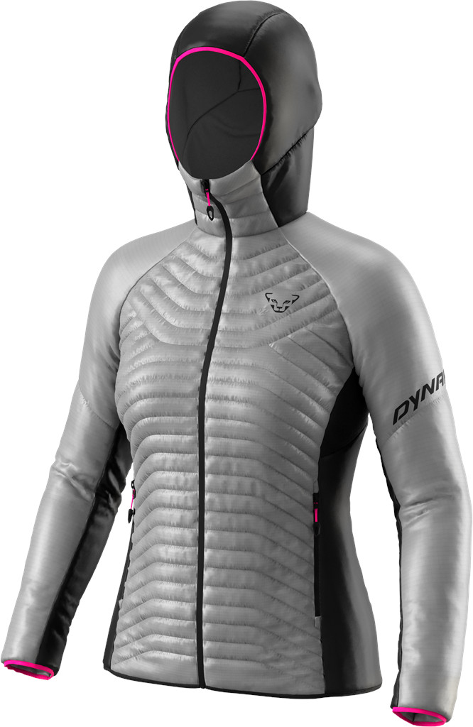 Bunda Dynafit Speed Insulation Hooded W alloy 23/24 Barva: šedá / černá, Velikost: S