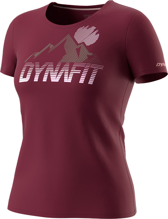 Triko Dynafit Transalper Graphic S/S Tee W burgundy 2024 Barva: vínová, Velikost: S