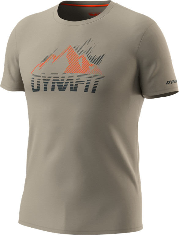 Triko Dynafit Transalper Graphic S/S Tee rock khaki 2025 Barva: khaki, Velikost: L