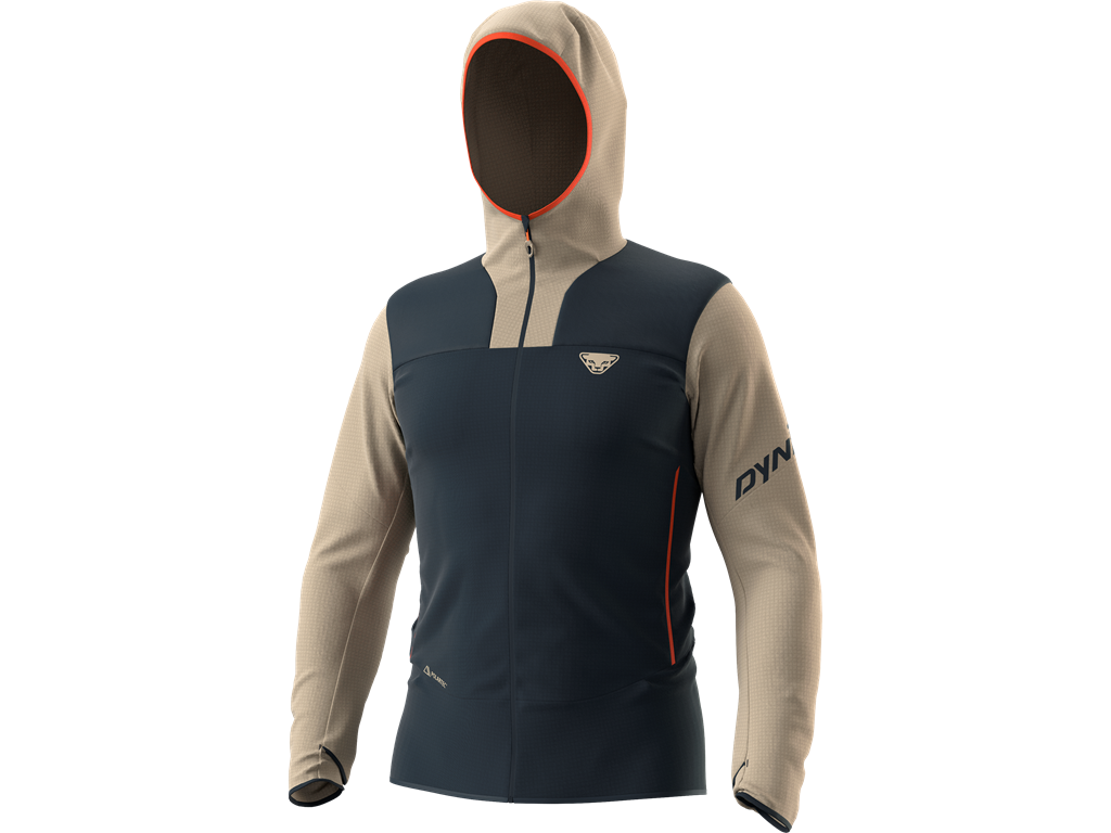 Mikina Dynafit Traverse PTC Hooded JKT rock khaki 2025 Barva: modrá / khaki, Velikost: S