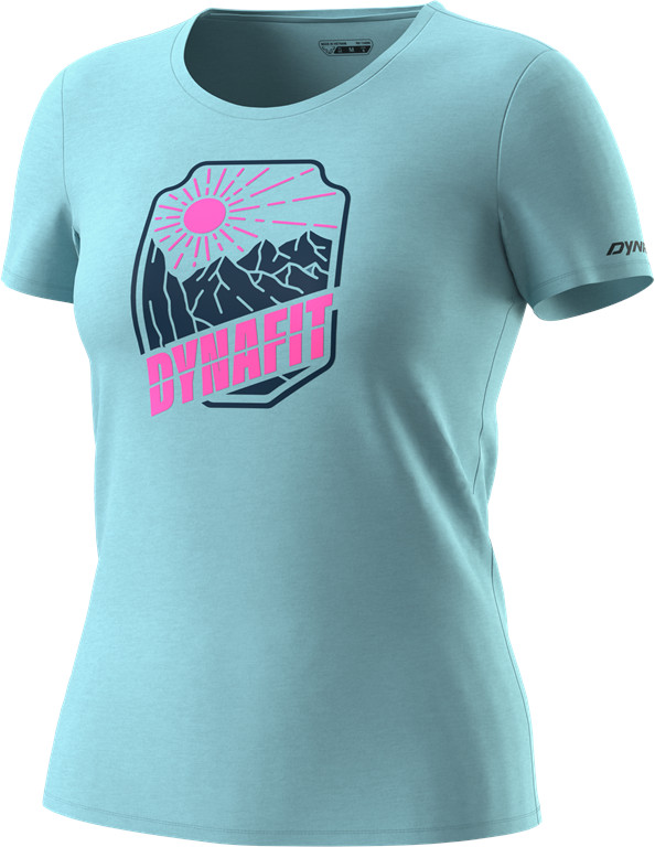 Triko Dynafit Graphic Cotton W S/S Tee marine blue/badge 2024 Barva: modrá, Velikost: S