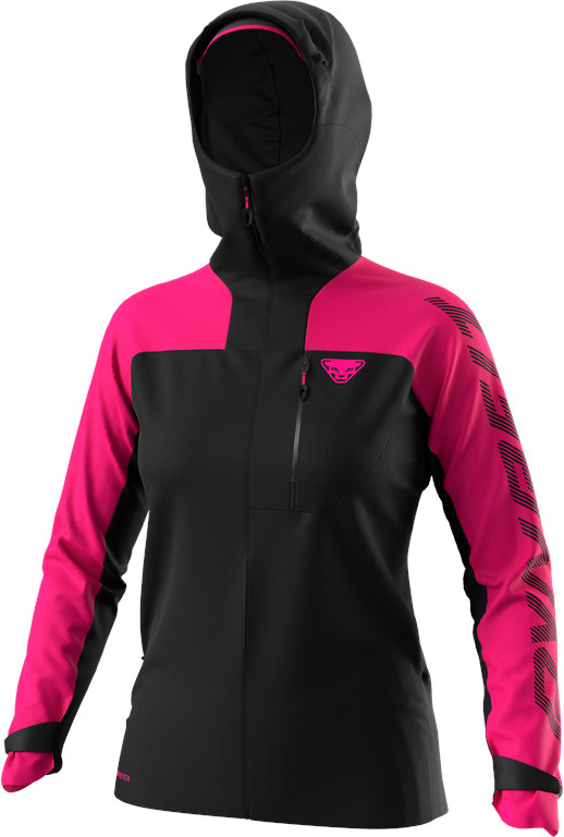 Bunda Dynafit Elevation GTX black out flamingo 2026 Barva: černá / růžová, Velikost: M