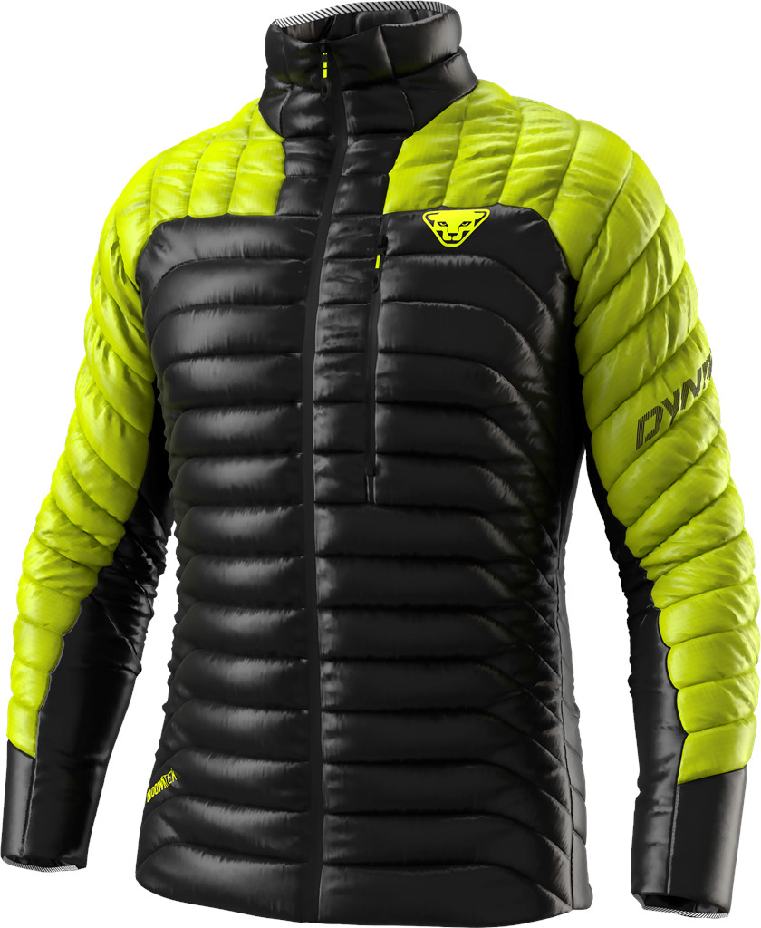 Bunda Dynafit Elevation Down lime punch 2026 Barva: černá / žlutá, Velikost: L