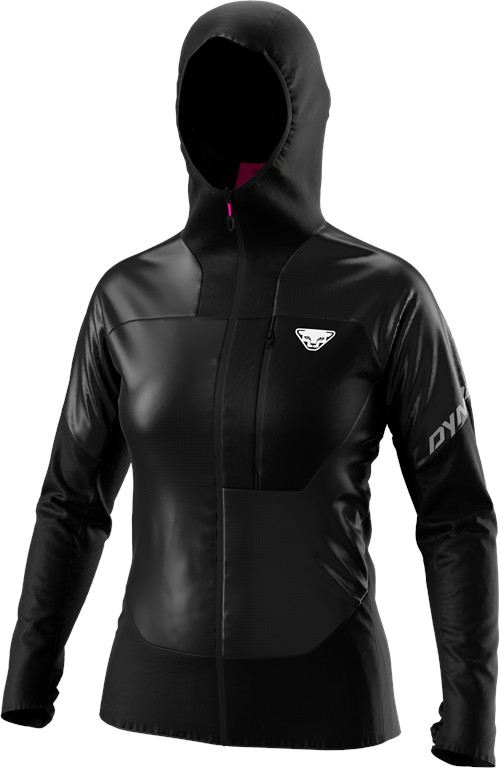 Bunda Dynafit Elevation Alpha Hybrid W black out pink glo 2026 Barva: černá, Velikost: XL