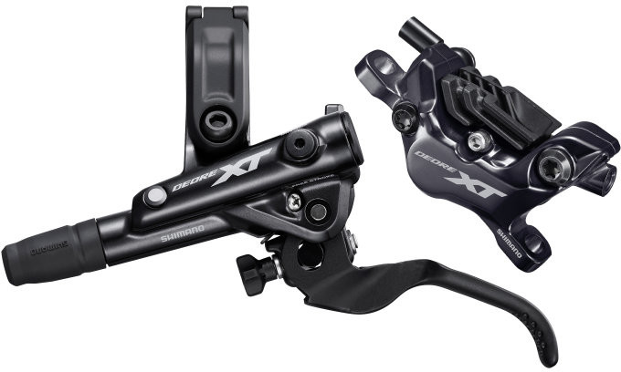 Brzdy Shimano XT BL-M8100/BR-M8120 Délka: 1000 mm, Strana: Levá, Brzdové destičky: organické