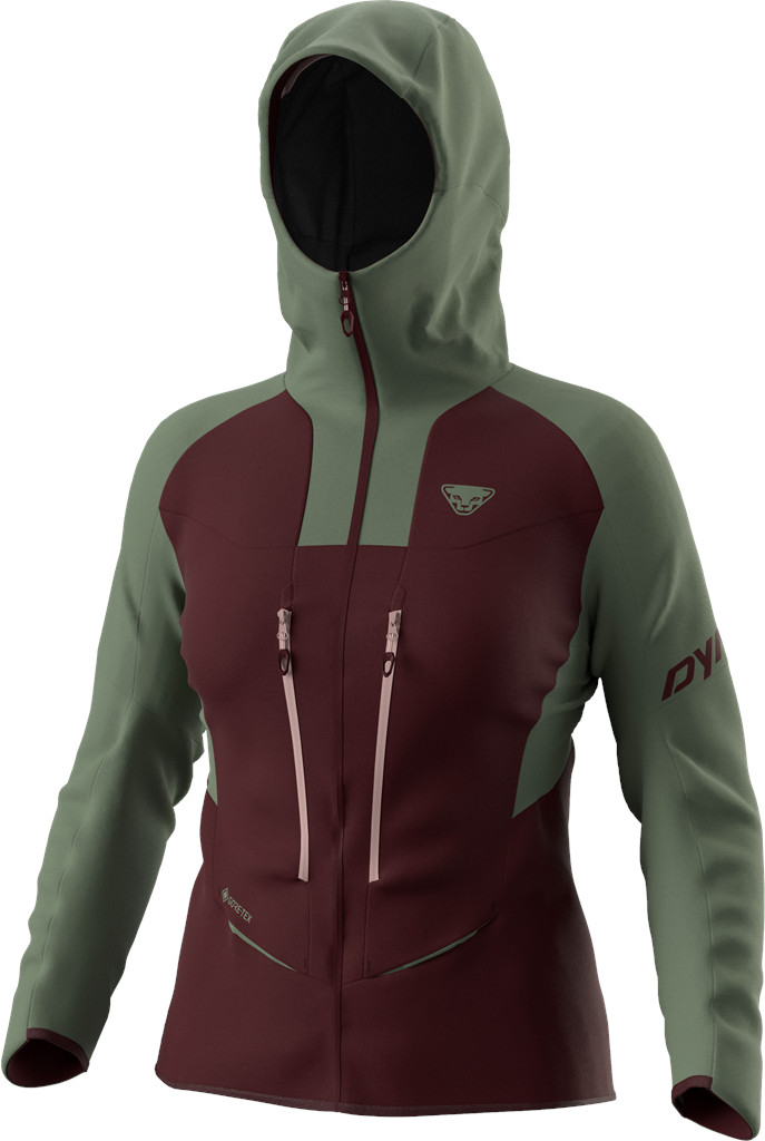Bunda Dynafit TLT GTX W sage 24/25 Barva: vínová / zelená, Velikost: S