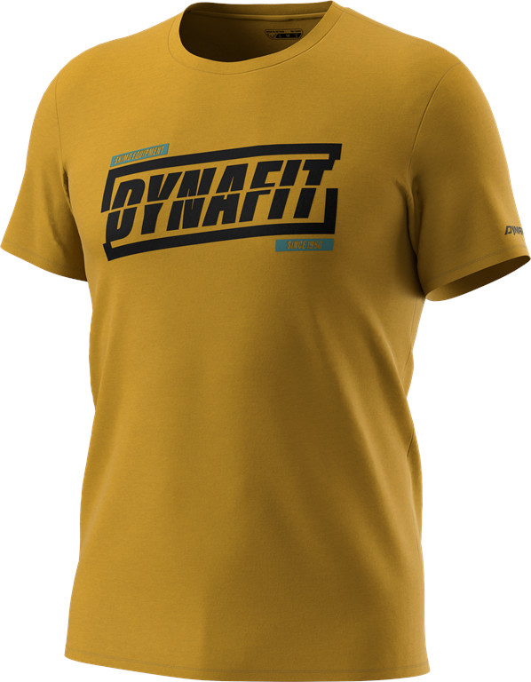 Triko Dynafit Graphic Cotton S/S TEE tobacco/tabloid 2025 Barva: zlatá, Velikost: L