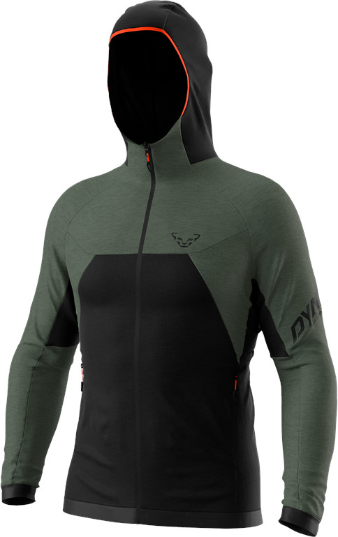 Mikina Dynafit Tour Wool Thermal Hoody thyme 24/25 Barva: černá / zelená, Velikost: L