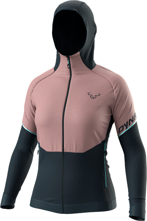 Bunda Dynafit Alpine Hybrid W mokarosa 2025 Barva: starorůžová / modrá, Velikost: L
