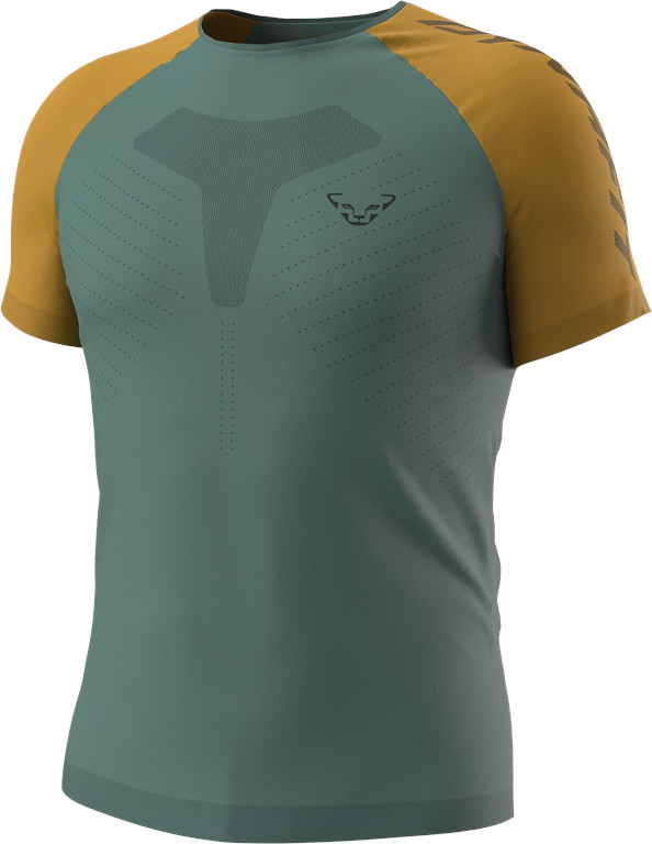 Triko Dynafit Ultra 3 S-Tech S/S TEE atlantic 2025 Barva: modrá / zlatá, Velikost: L / XL