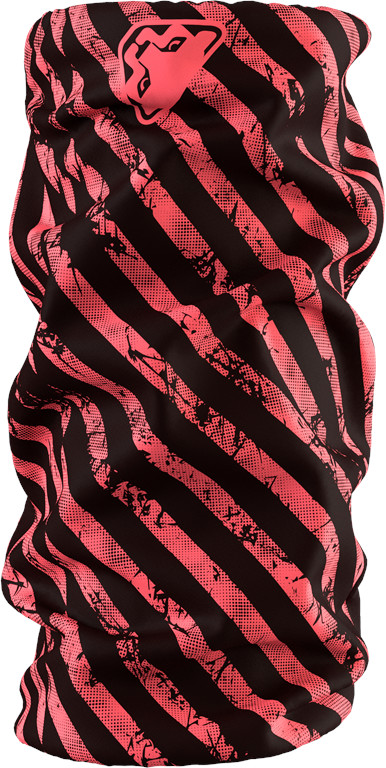 Nákrčník Dynafit Logo Neck Gaiter cabana/TRAIL 2025 Barva: korálová / černá, Velikost: UNI
