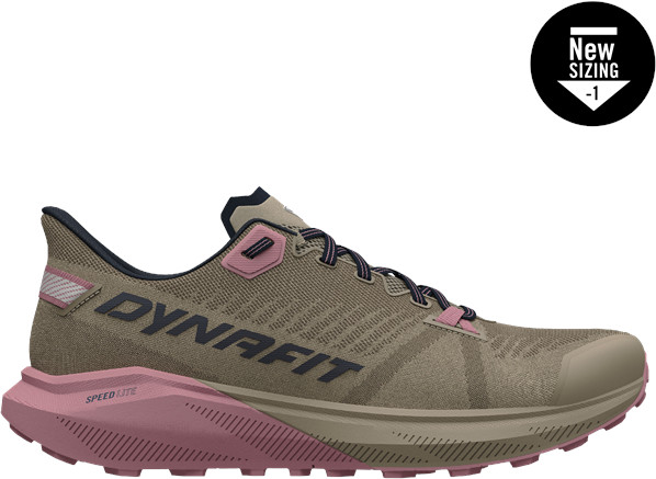 Běžecké boty Dynafit Trail W rock khaki/blueberry 25/26 Barva: khaki / starorůžová, Velikost EU: 38,5