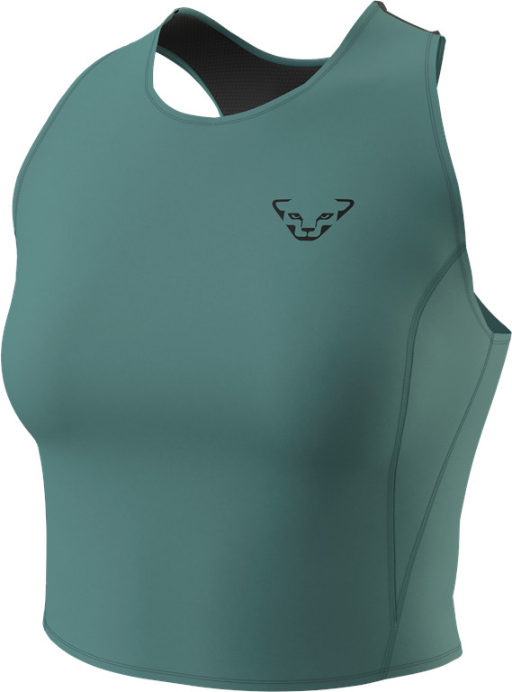 Tílko Dynafit Trail Crop Top W atlantic 2025 Barva: modrá, Velikost: S