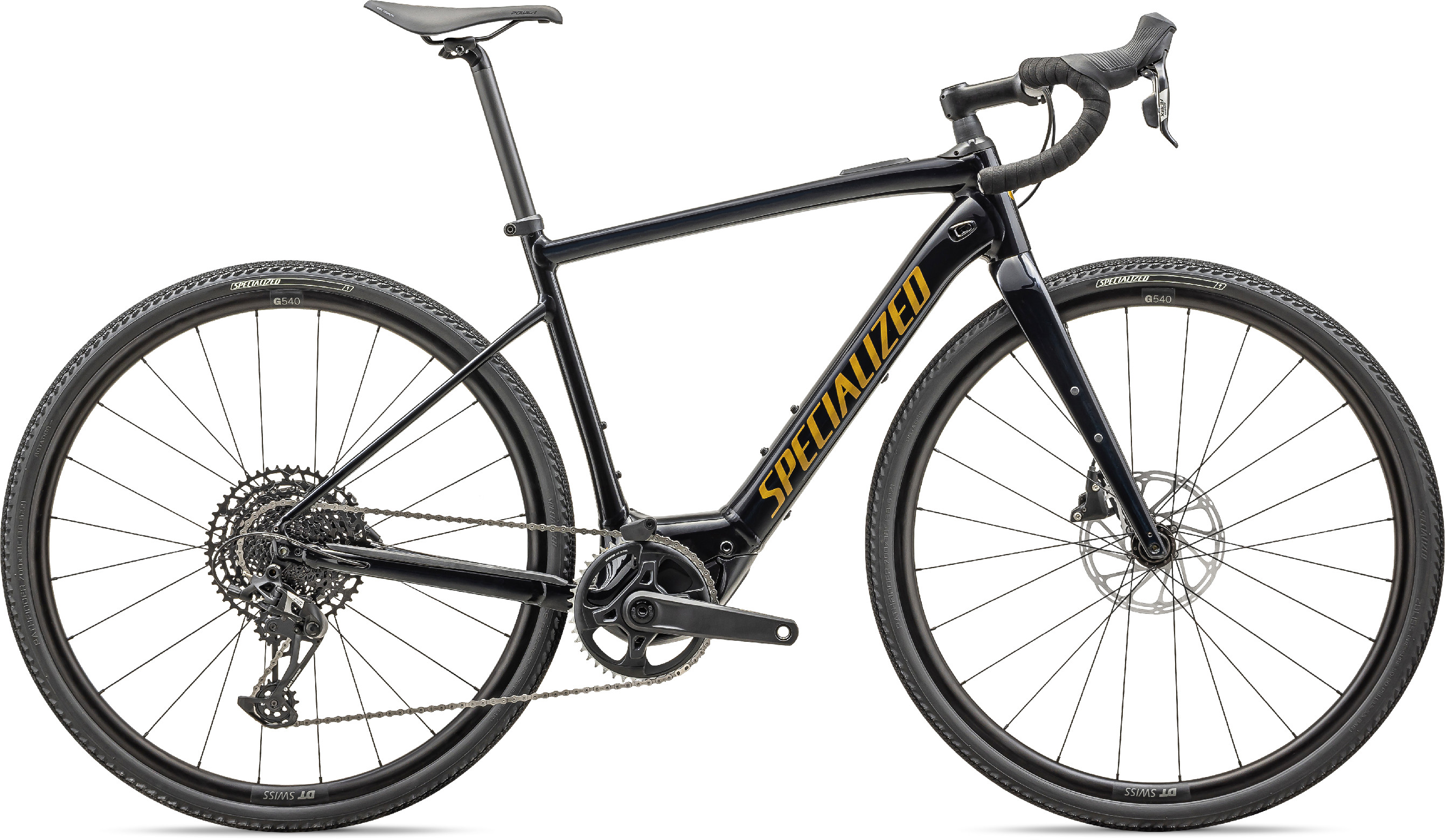 Specialized Turbo Creo 2 Comp E5 gloss metallic dark navy/harvest gold metallic 2024 Barva: černá, Velikost: XL
