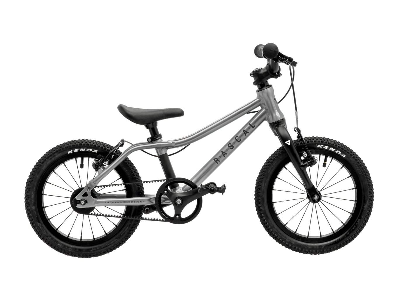 Dětské kolo Rascal 14 Titanium (stříbrná) Barva: stříbrná