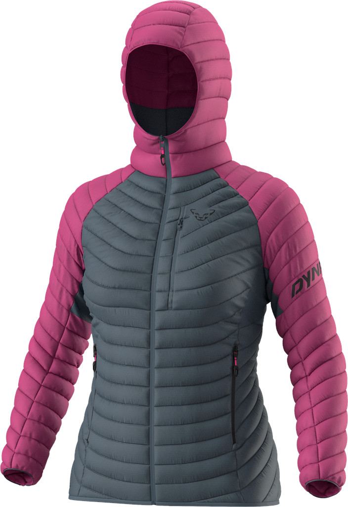 Bunda Dynafit Radical Down Hood W magenta 25/26 Barva: šedá / růžová, Velikost: M