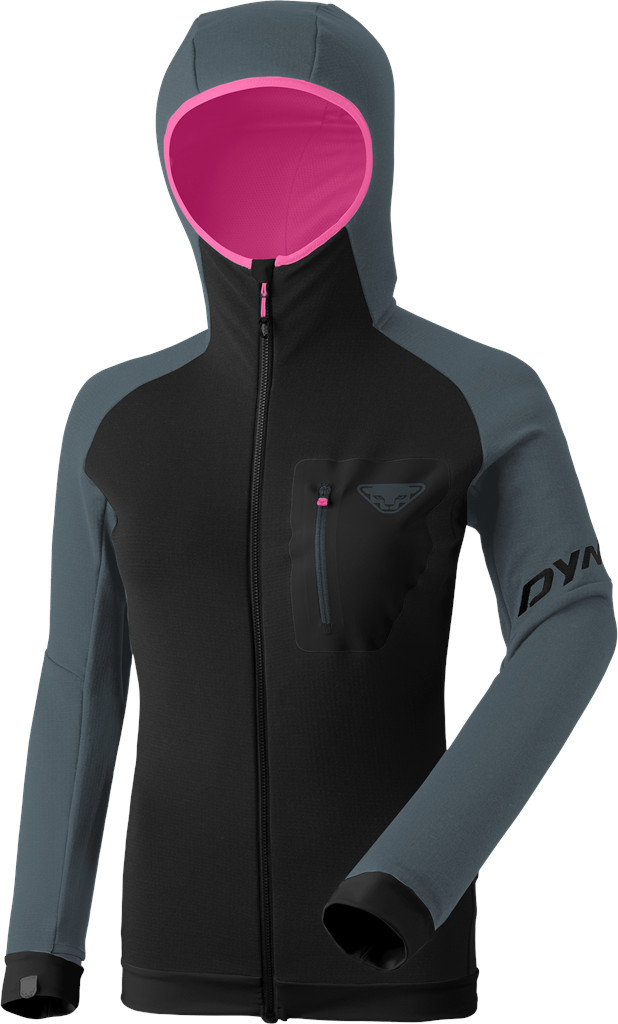 Mikina Dynafit Radical PTC Hooded W cinder 25/26 Barva: černá / šedá, Velikost: L