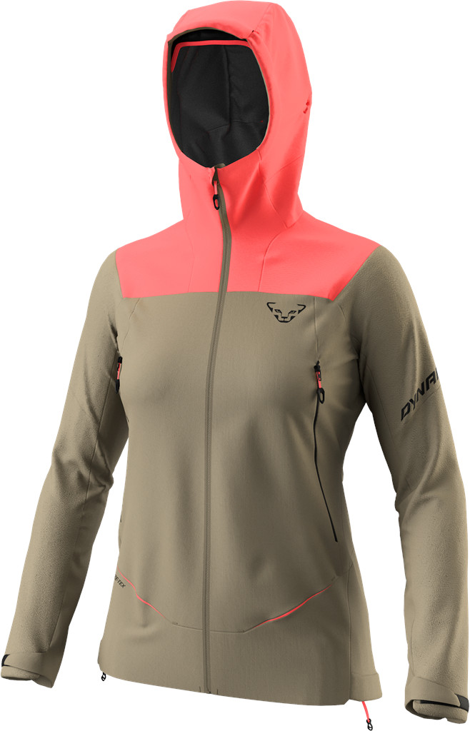 Bunda Dynafit Ridge GTX W cabana 25/26 Barva: khaki / korálová, Velikost: M