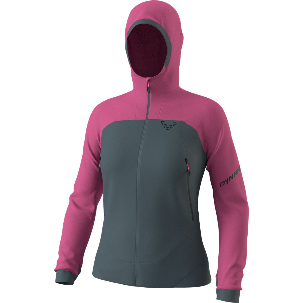 Mikina Dynafit Ridge Thermal Hoody W magenta 25/26 Barva: šedá / růžová, Velikost: L