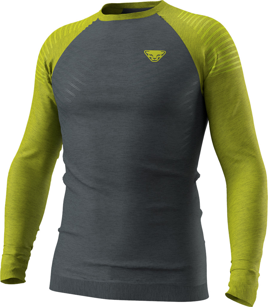 Triko Dynafit Tour Light Merino golden lime 25/26 Barva: šedá / limetková, Velikost: M